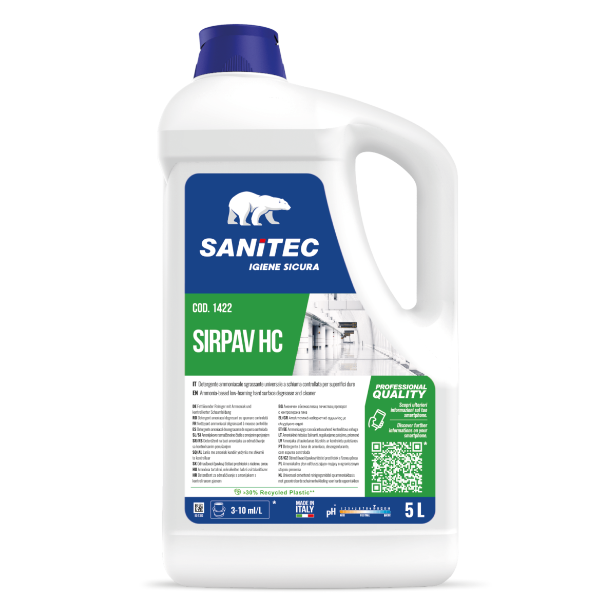 Detergente Pavimenti Ammoniacale SIRPAV – SANITEC
