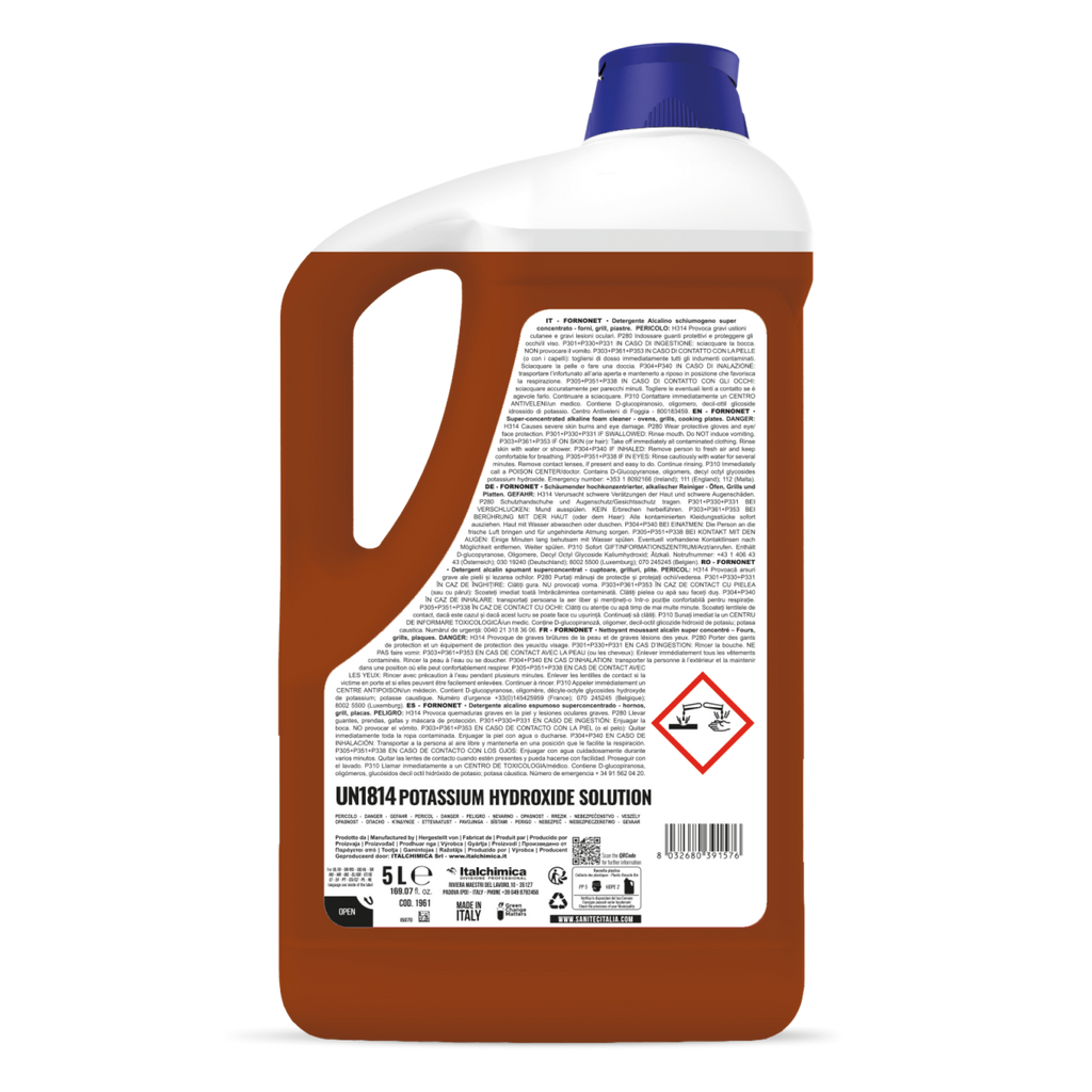 Detergente Sgrassante Forni Professionale FORNONET – SANITEC