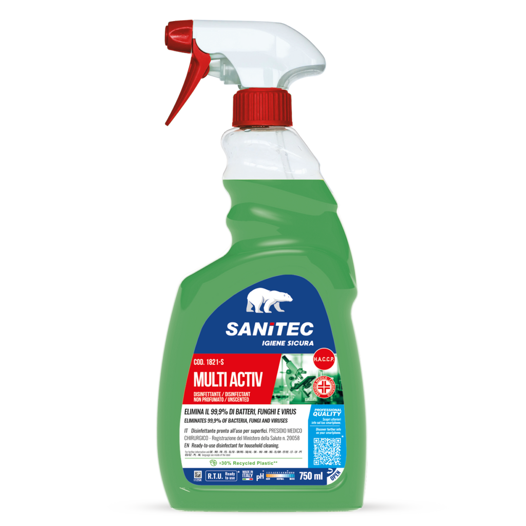 Flacone disinfettante Multi Activ SANITEC 750ml HACCP
