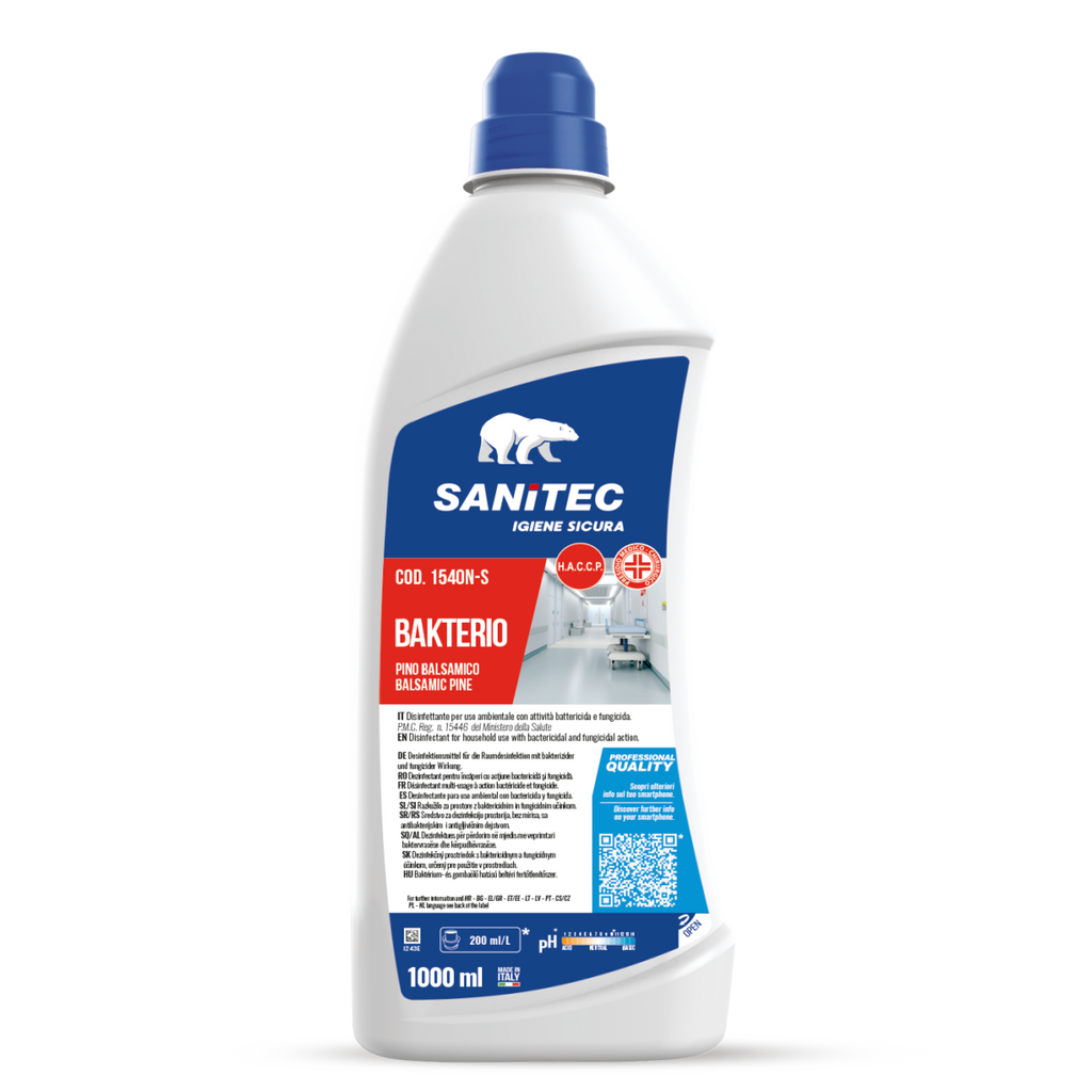 Bakterio SANITEC disinfettante professionale per pavimenti 1LT