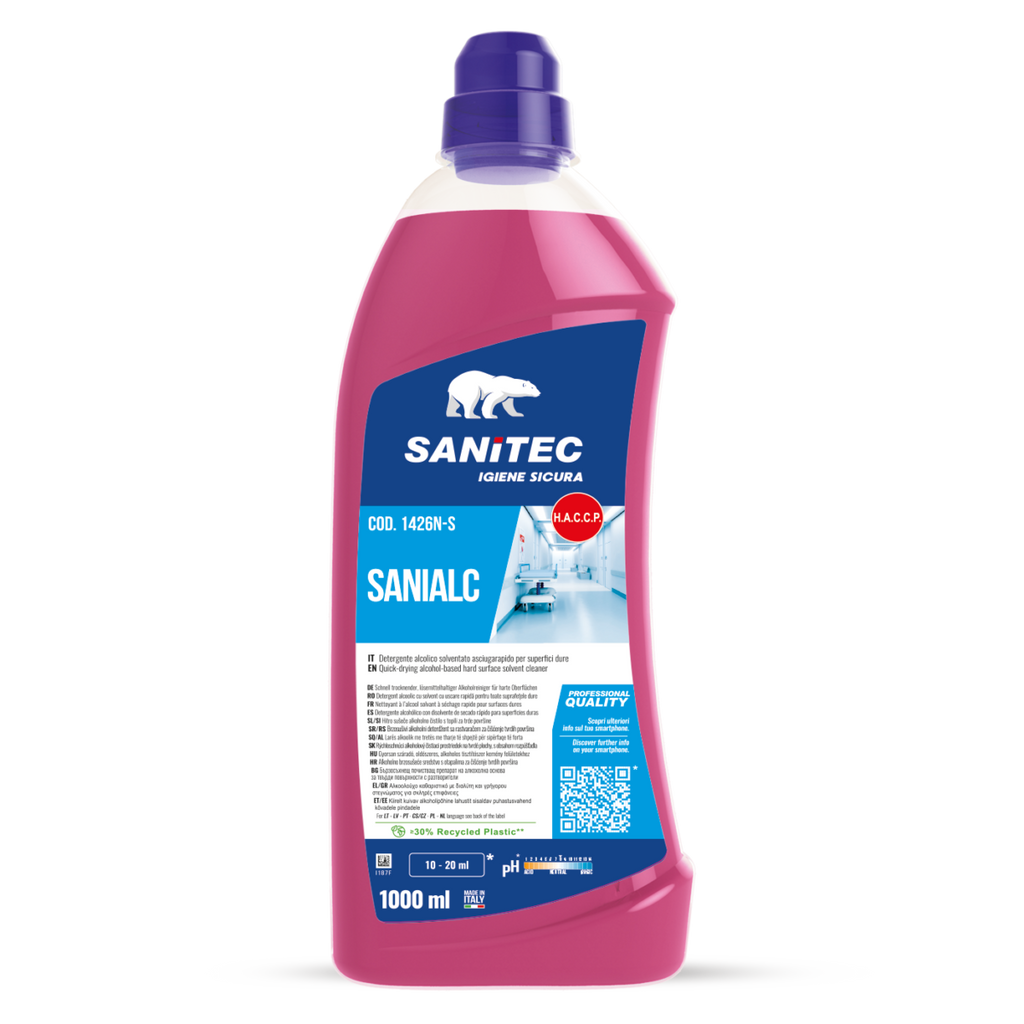 Detergente multi superficie Sanialc SANITEC asciugatura veloce 1LT
