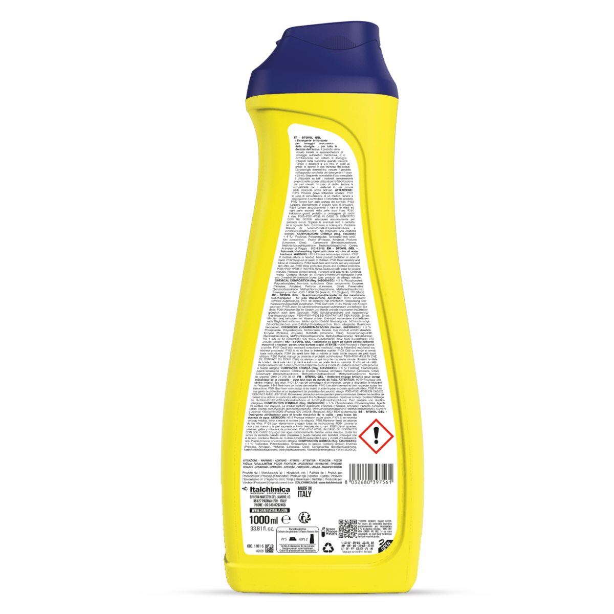 Detergente lavastoviglie Sanitec STOVIL GEL - Confezione da 6 litri per uso professionale