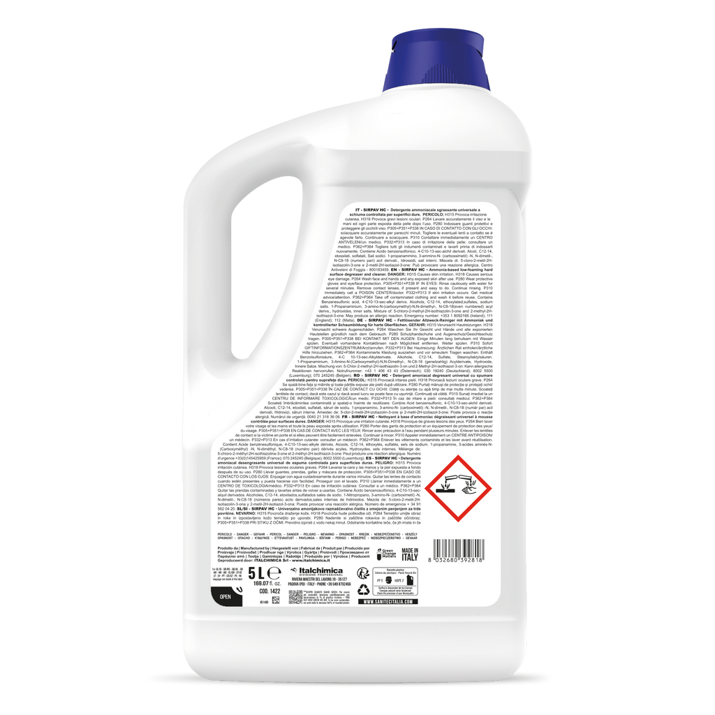 Detergente Pavimenti Ammoniacale SIRPAV – SANITEC
