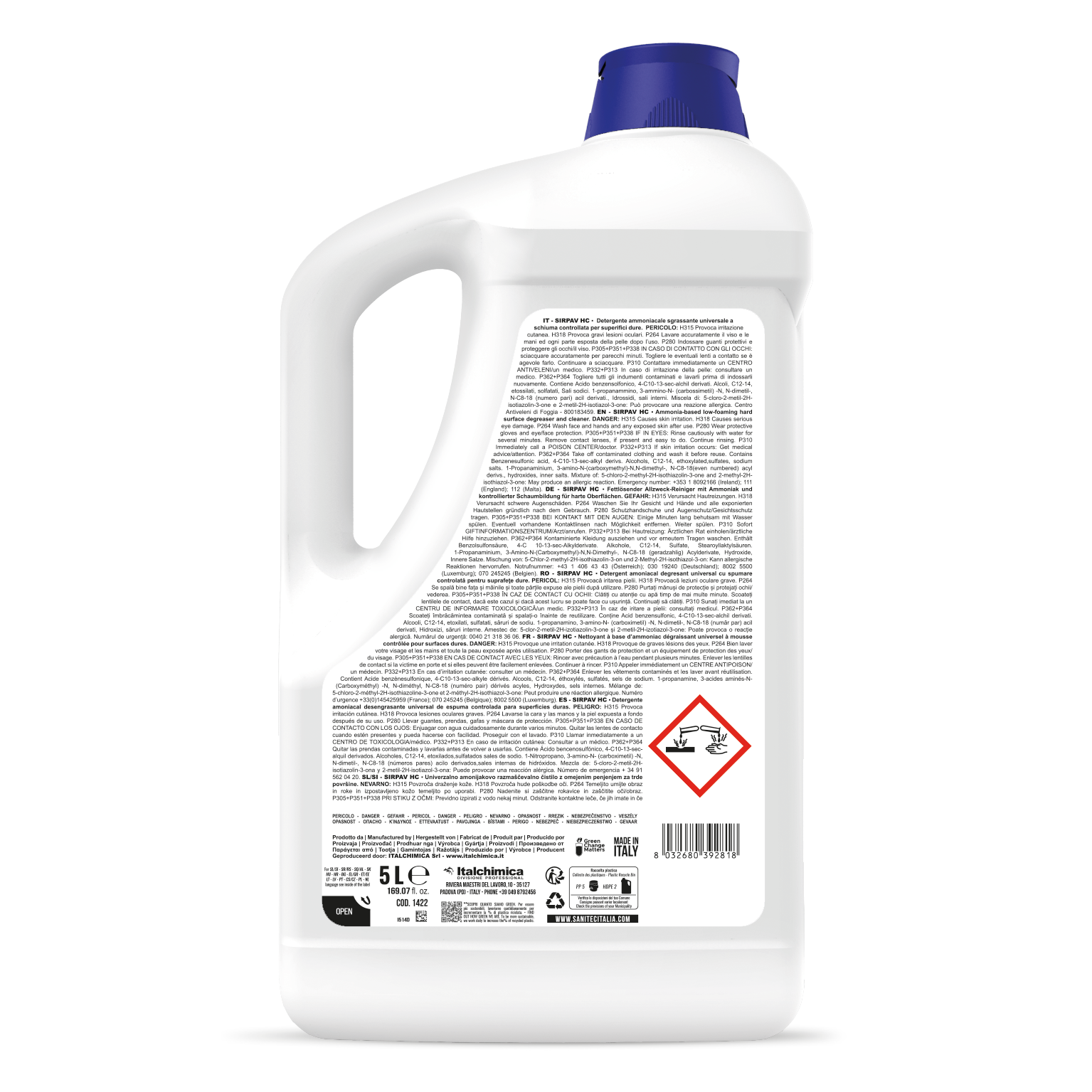 Detergente Pavimenti Ammoniacale SIRPAV – SANITEC
