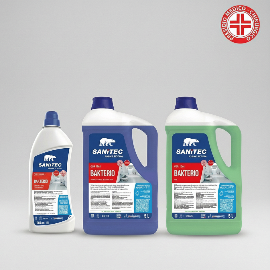 Disinfettante pavimenti Bakterio SANITEC PMC presidio medico chirurgico 