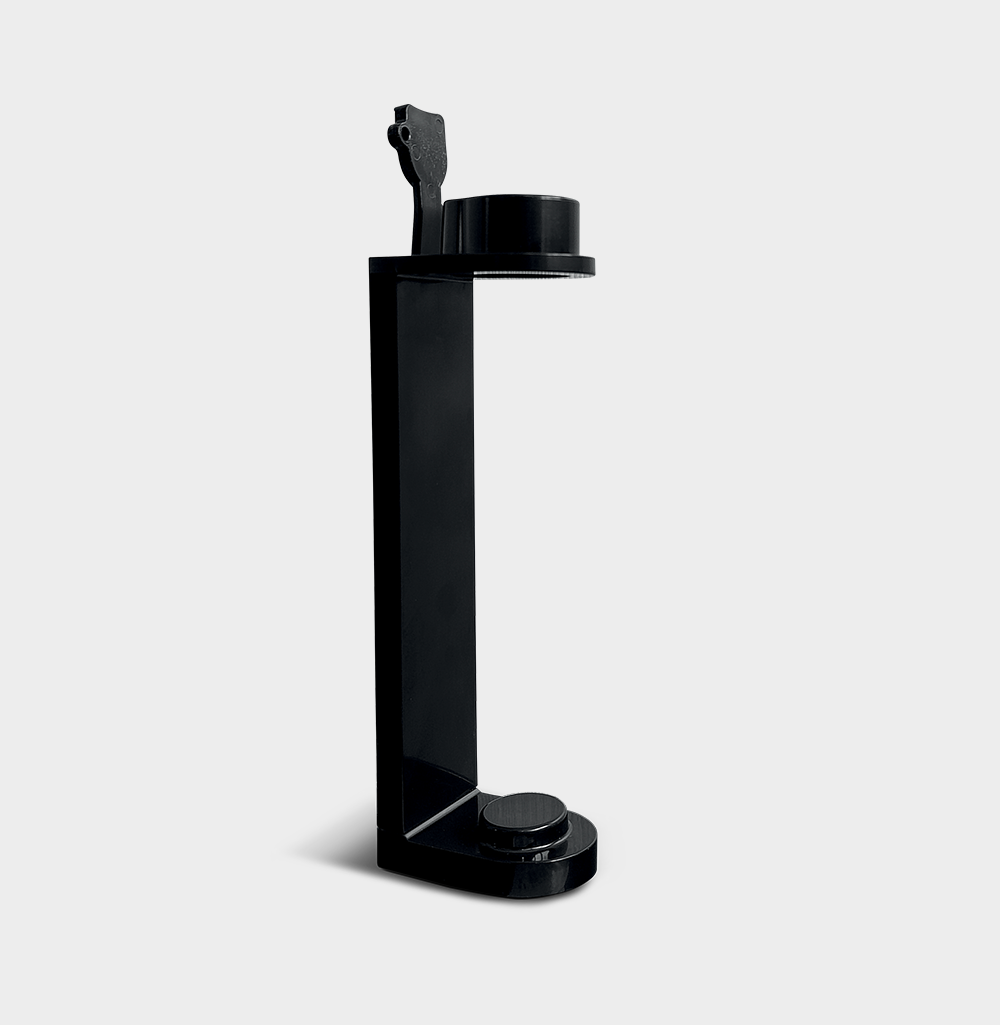 Kit staffa dispenser per hotel con supporto a muro per cortesia bagno nero