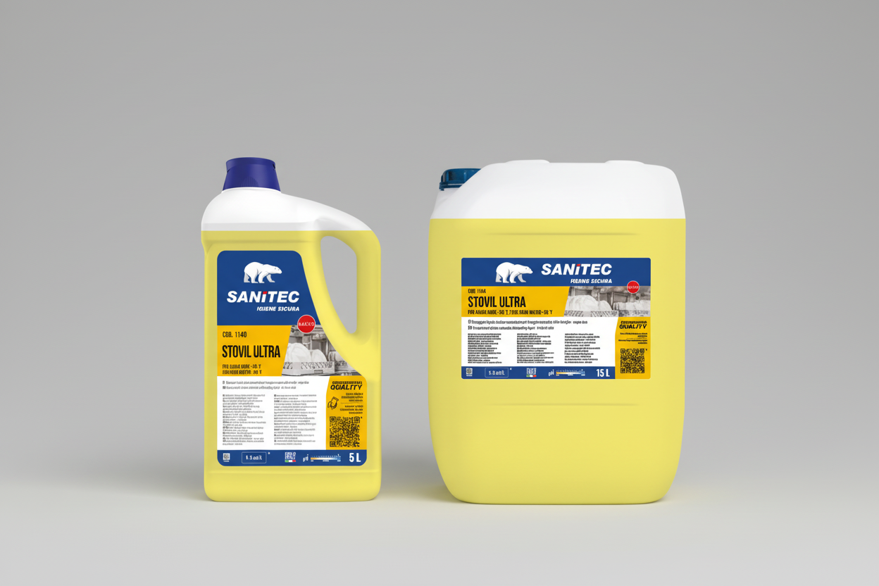 STOVIL ULTRA 5L e 15L su sfondo neutro